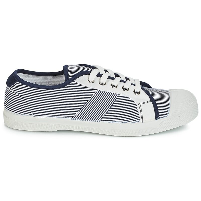 Bensimon TENNIS FINES RAYURES Blue Low Sneakers Women - 2
