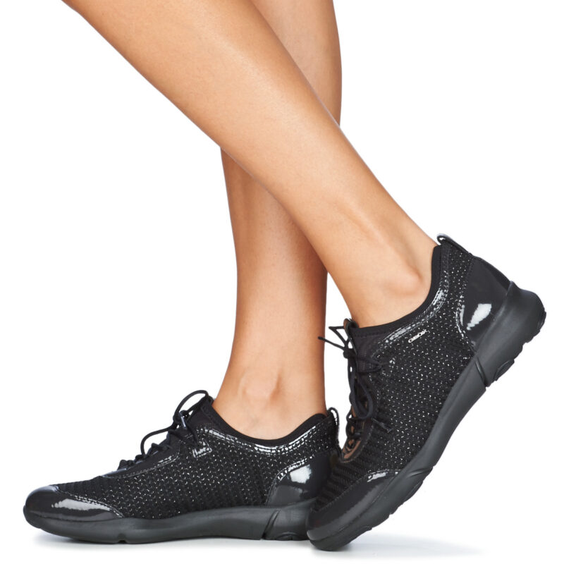 Geox D NEBULA X Schwarze Damen-Sneaker - Gr&ouml;&szlig;e 8