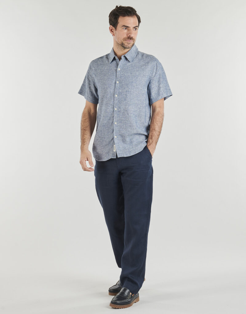 Camicia a maniche corte Deeluxe SHELBY SH M Blu Camicie a maniche corte Uomo - 3