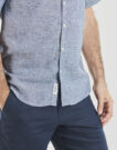 Camicia a maniche corte Deeluxe SHELBY SH M Blu Camicie a maniche corte Uomo - 5