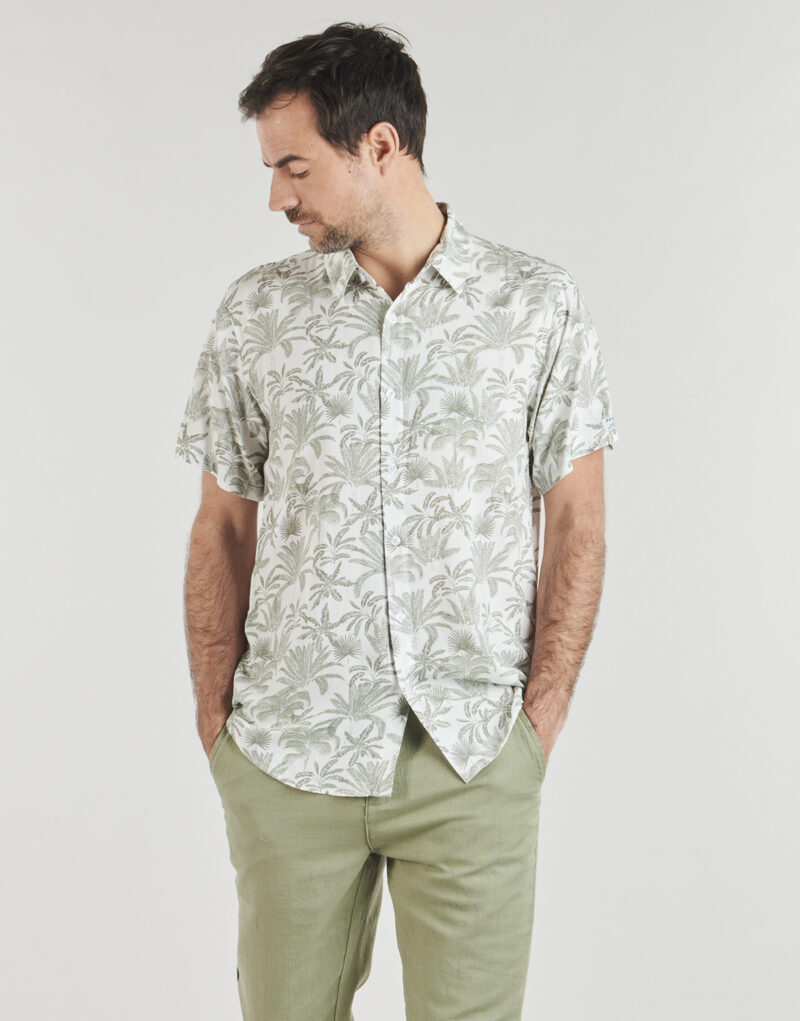 Camicia a maniche corte Deeluxe WILSON SH M op&eacute; Beige Camicie a maniche corte Uomo - 2