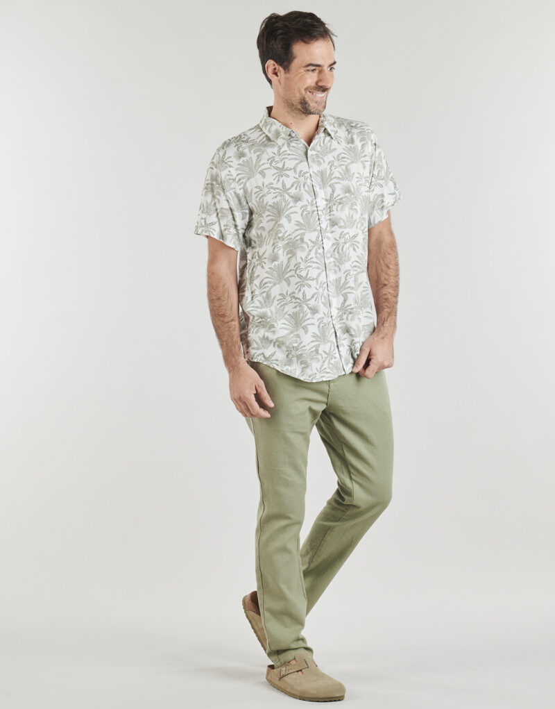 Camicia a maniche corte Deeluxe WILSON SH M op&eacute; Beige Camicie a maniche corte Uomo - 3