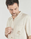 Short-sleeved shirt Deeluxe ZALTOR SH M Beige Men's Short Sleeve Shirts - 5
