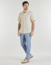 Camicia a maniche corte Only & Sons ONSCAIDEN LIFE SS SOL RES LINEN Beige Camicie a maniche corte Uomo - 3