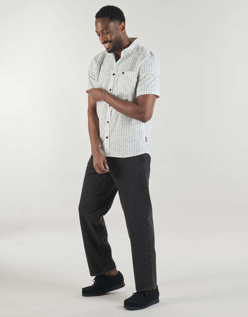 Camicia a maniche corte  Quiksilver  APERO CLASSIC SS  Bianco Camicie a maniche corte Uomo - 3