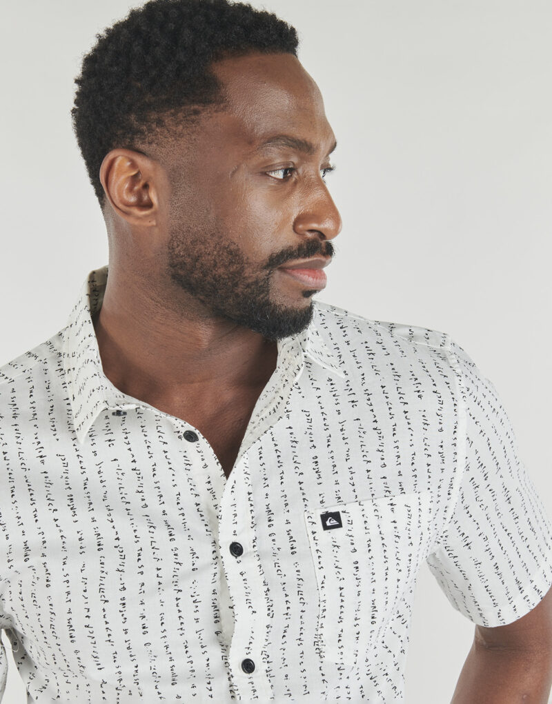 Camicia a maniche corte  Quiksilver  APERO CLASSIC SS  Bianco Camicie a maniche corte Uomo - 5