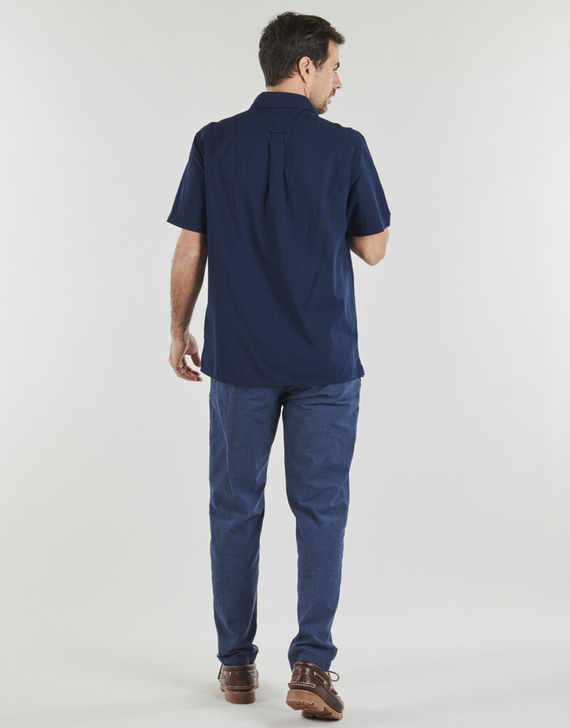 Camicia a maniche corte Tommy Jeans TJM REG SEERSUCKER SHIRT EXT Marine Camicie a maniche corte Uomo - 4