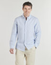 Camicia a maniche lunghe  Selected  SLHSLIMCLAY LINENBLEND  Blu -  Camicie a maniche lunghe Uomo - 2