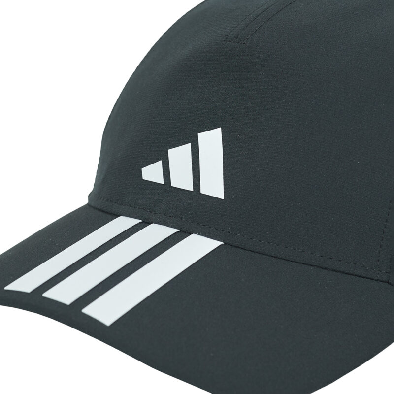 Casquette de baseball adidas 3 bandes CLIMAPROOF noire pour homme - 3