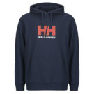 Felpe mit Cappuccio Helly Hansen LOGO HOODIE Marine Herren-Hoodies - 1