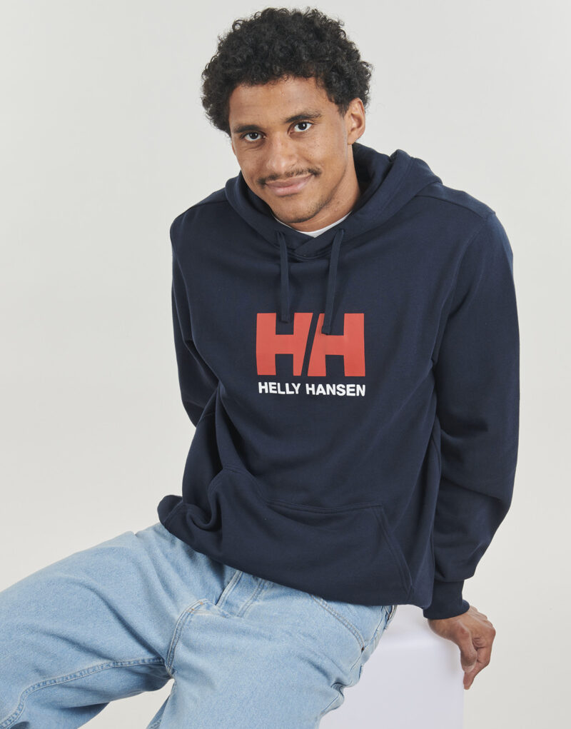 Felpe mit Cappuccio Helly Hansen LOGO HOODIE Marine Herren-Hoodies - 5