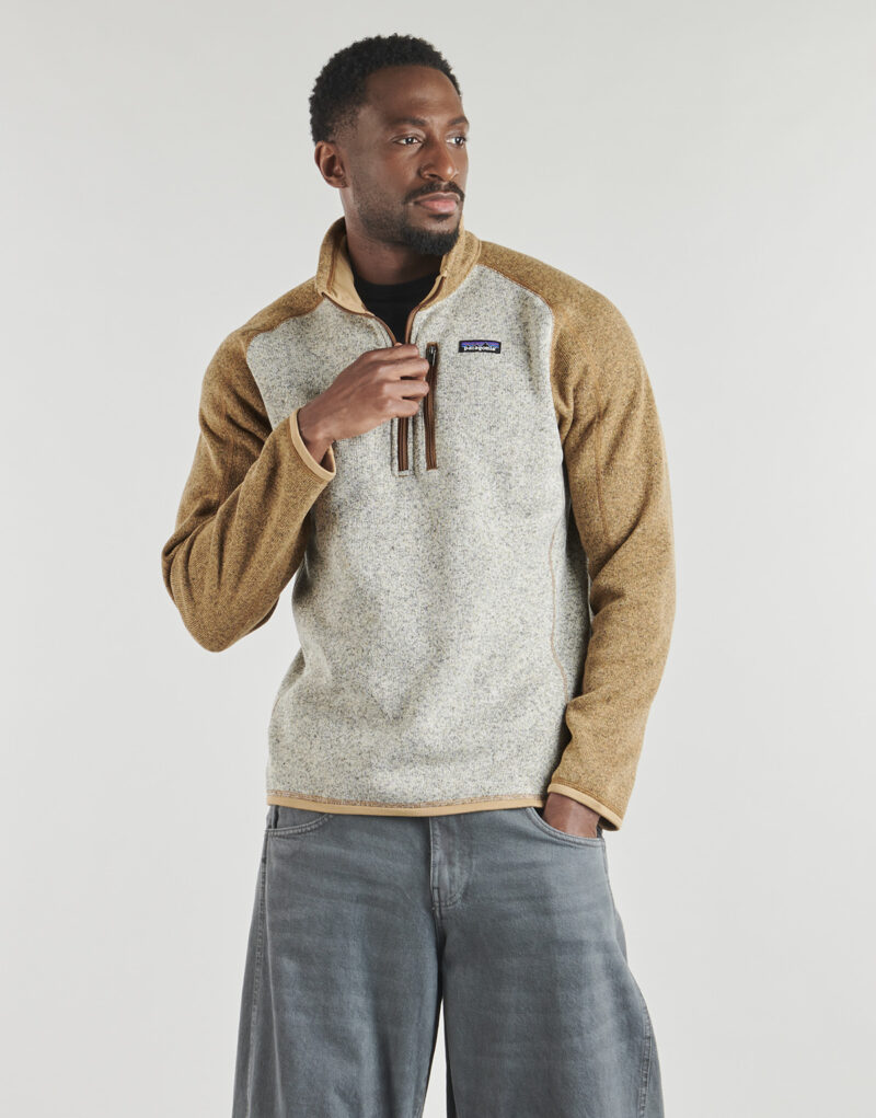 Sudadera Patagonia M'S BETTER SWEATER 1/4 ZIP Beige - Sudaderas Hombre - 2
