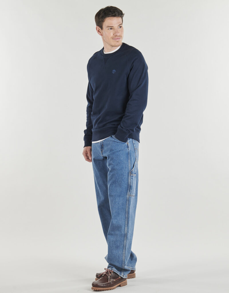 Felpe Timberland EXETER RIVER LOOPBACK CREW NECK SWEATSHIRT Marine - Felpe Abbigliamento Uomo - 3