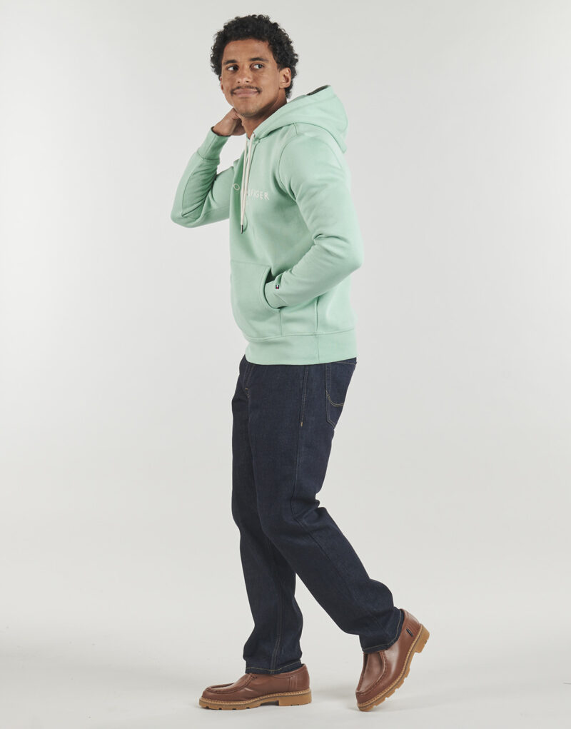 Felpe con cappuccio Tommy Hilfiger TOMMY LOGO HOODY Verde Felpe con cappuccio Uomo - 3
