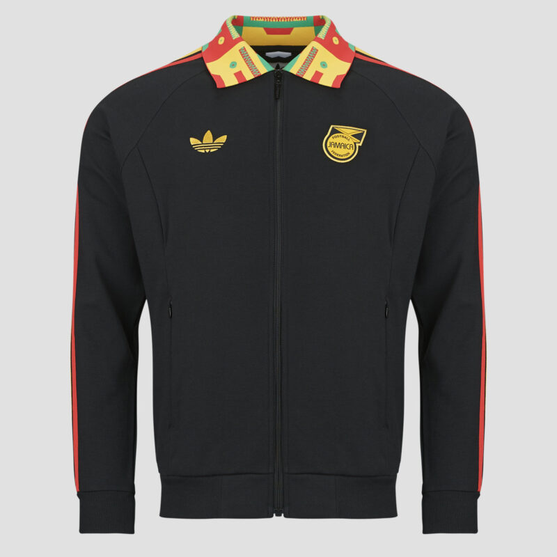 Veste de football adidas Away Jamaica, maillot noir, veste de sport pour homme - 1