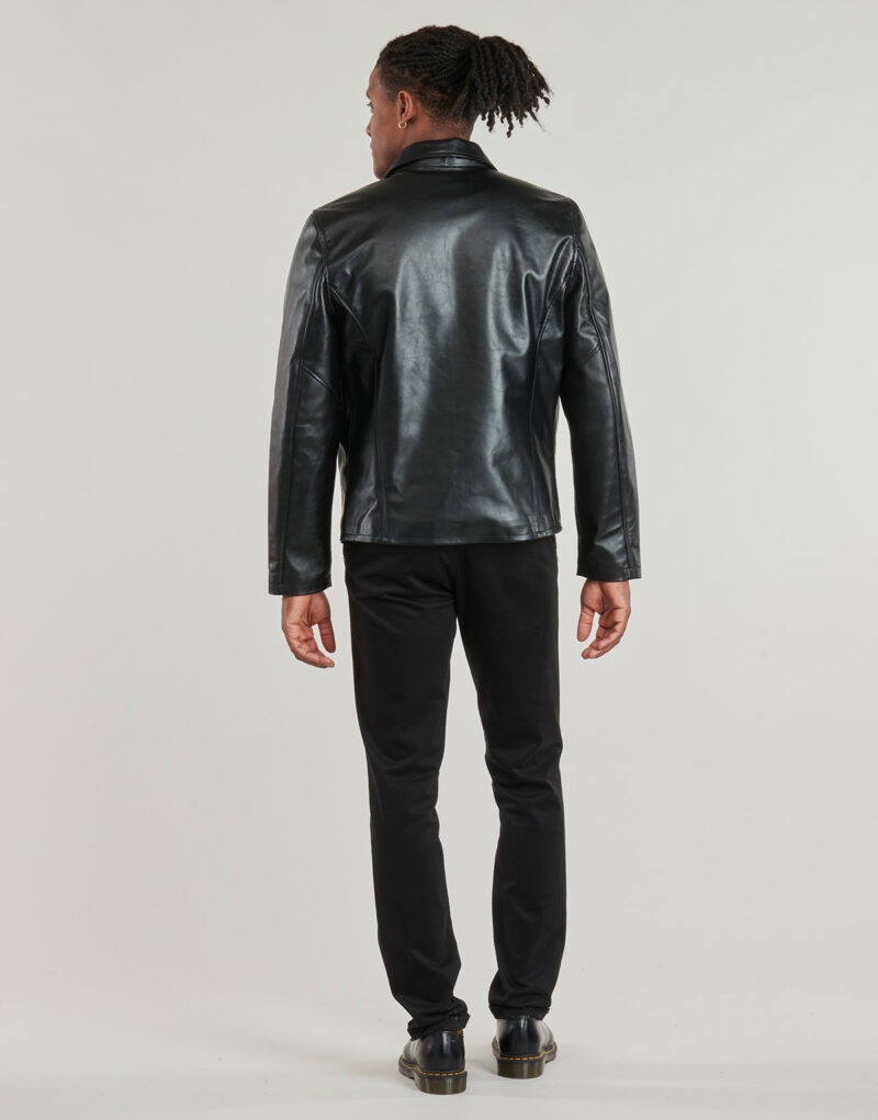Giacca in pelle Schott LC 5100 LIGHT Nero Giacche in pelle Uomo - 4