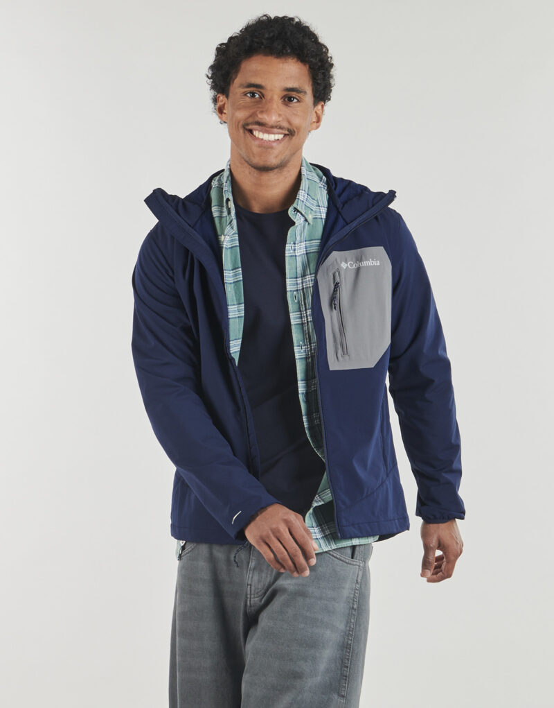 Columbia Tall Heights III Softshelljacke mit Kapuze, Marineblau, Herrenjacken - Gr&ouml;&szlig;e 2