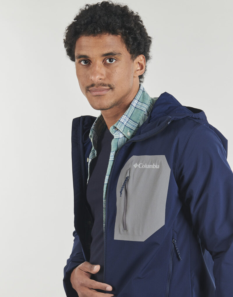 Columbia Tall Heights III Softshelljacke mit Kapuze, Marineblau, Herrenjacken - Gr&ouml;&szlig;e 5