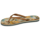 Quiksilver MOLOKAI LAYBACK TEXTURED Beige - Tongs pour homme - Pointure 4