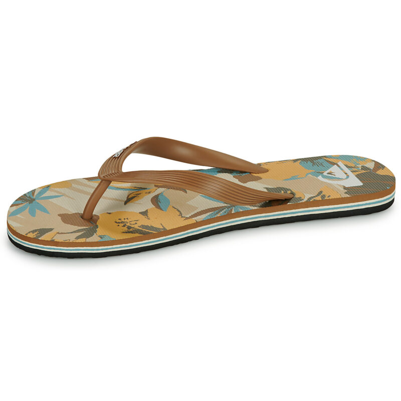 Quiksilver MOLOKAI LAYBACK TEXTURED Beige - Tongs pour homme - Pointure 4