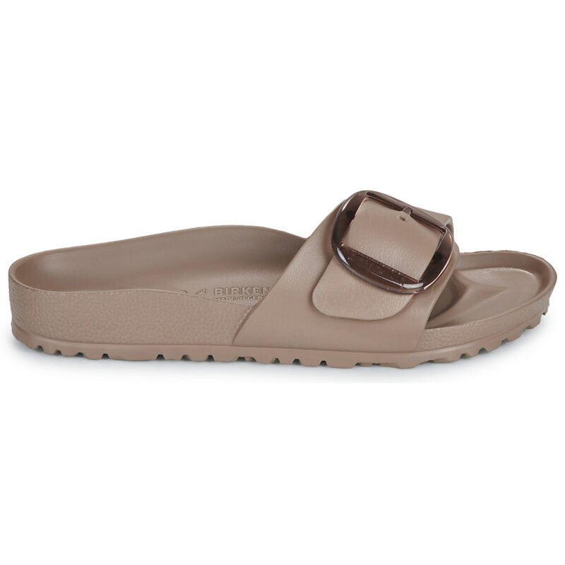 BIRKENSTOCK Madrid Damen-Hausschuh mit gro&szlig;er Schnalle, EVA, Grau/Taupe/Schmalbeige - Gr&ouml;&szlig;e 2