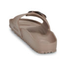 BIRKENSTOCK Madrid Damen-Hausschuh mit gro&szlig;er Schnalle, EVA, Grau/Taupe/Schmalbeige - Gr&ouml;&szlig;e 5