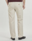 Pantalone Chino Selected SLH196-STRAIGHT MILES LINEN BLEND Beige Pantaloni Chino Uomo - 4