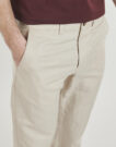 Pantalone Chino Selected SLH196-STRAIGHT MILES LINEN BLEND Beige Pantaloni Chino Uomo - 5