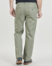 Pantalone Chino Selected SLH196-STRAIGHT MILES LINEN BLEND Verde Pantaloni Chino Uomo - 4