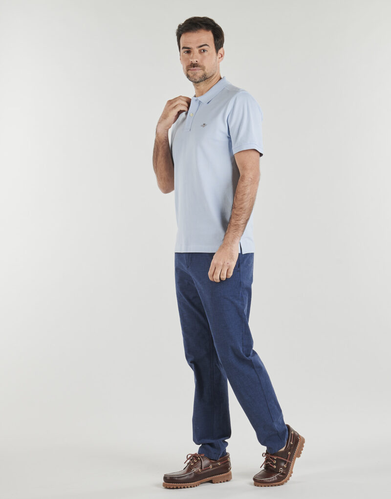 Polo shirt Gant REG SHIELD SS PIQUE POLO Blue - Men's Polo - 3