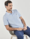Polo shirt Gant REG SHIELD SS PIQUE POLO Blue - Men's Polo - 5