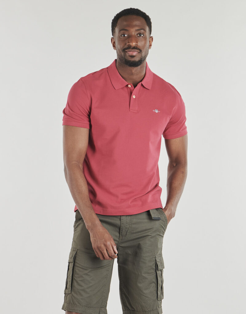 Polo shirt Gant REG SHIELD SS PIQUE POLO Red - Men's Polo - 2
