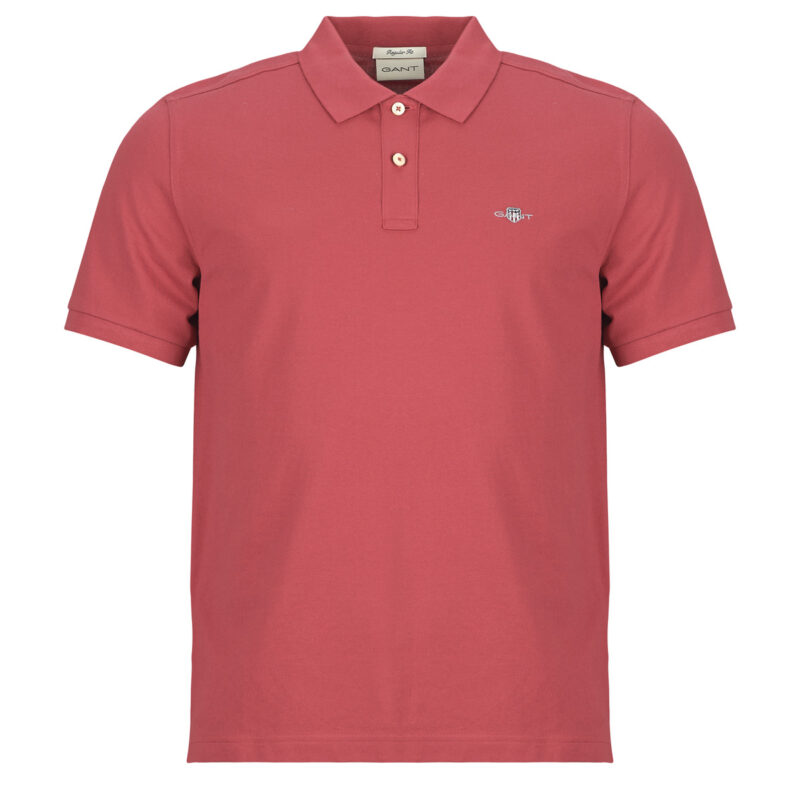 Polo shirt Gant REG SHIELD SS PIQUE POLO Red - Men's Polo - 1