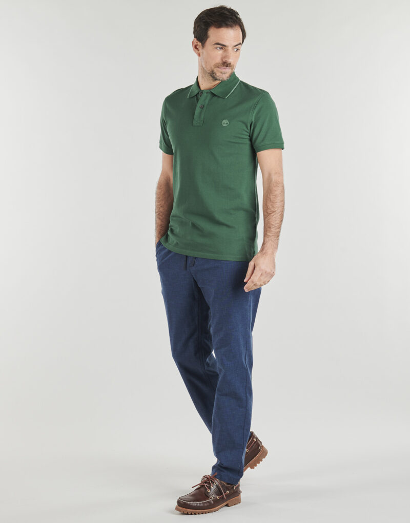 Timberland Millers River Printed Polo Green Men's Polo - 3