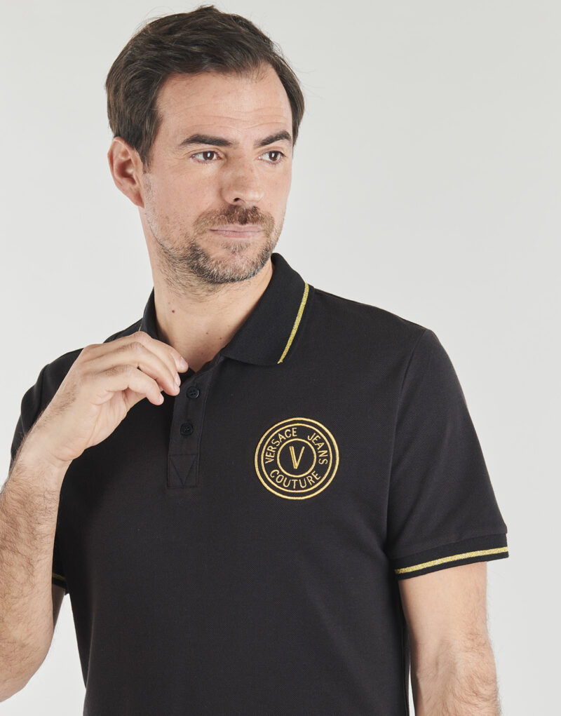 Polo Versace Jeans Couture 80GAGT03 Nero Polo Uomo - 5