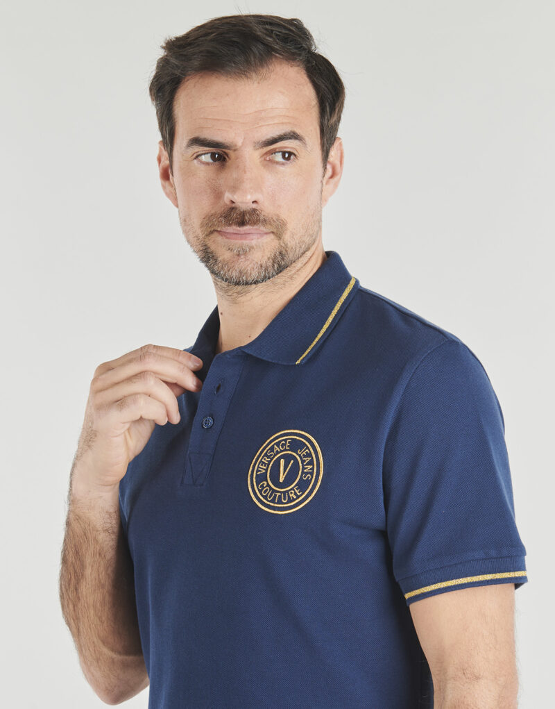Polo Versace Jeans Couture 80GAGT03 Marine Polo Uomo - 5