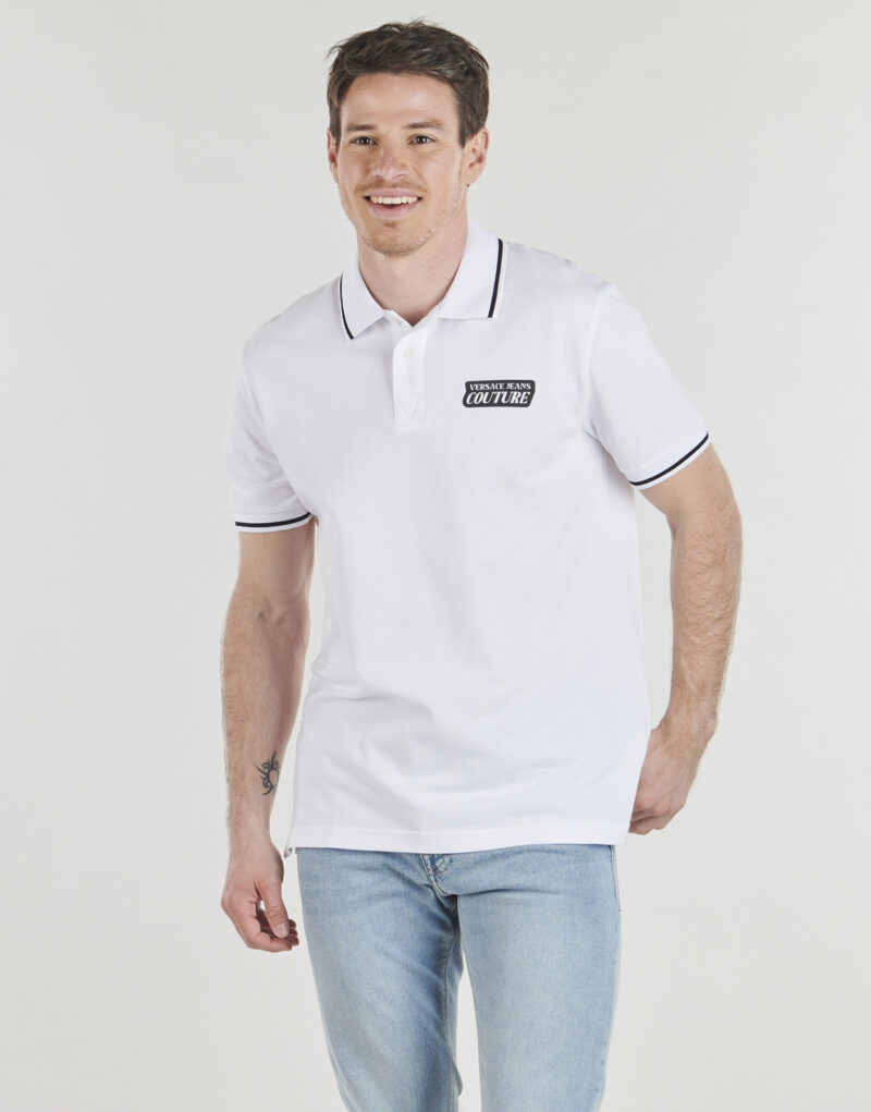 Polo Versace Jeans Couture 80GAGT17 Bianco Polo Uomo - 2