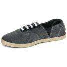 Quiksilver ESPADRILLED UP Schwarze Herren-Espadrilles - Gr&ouml;&szlig;e 4