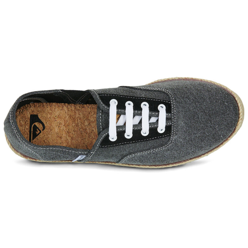 Quiksilver ESPADRILLED UP Schwarze Herren-Espadrilles - Gr&ouml;&szlig;e 6