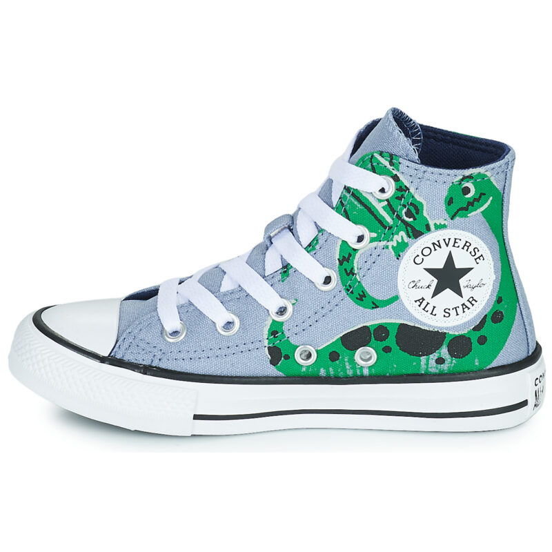 Converse CHUCK TAYLOR ALL STAR DINO DAZE HI Blu Sneakers Bambino - 4