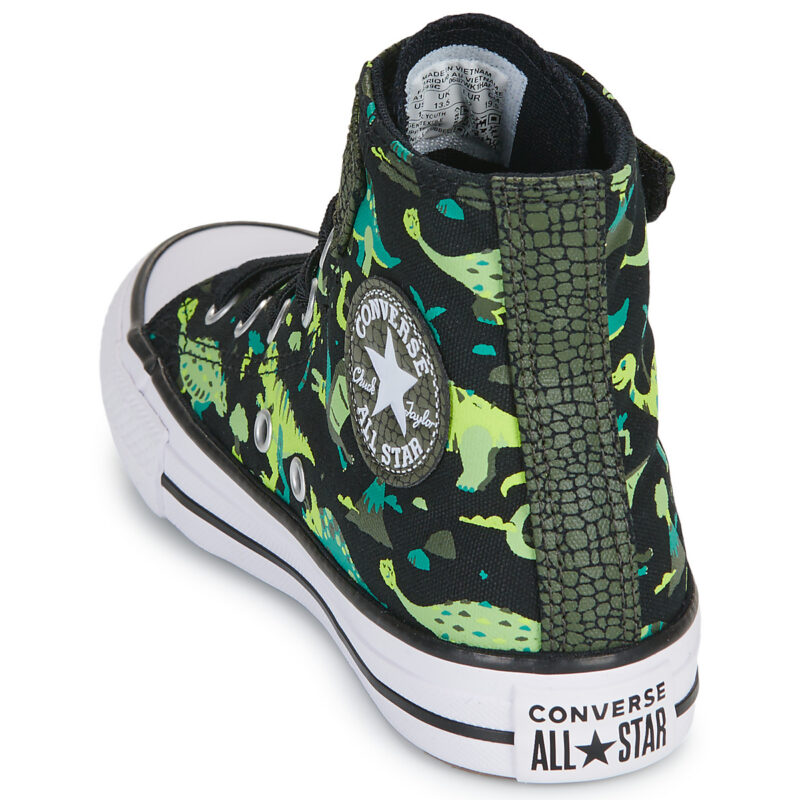 Converse Zapatillas infantiles negras CTAS EASY-ON DINOS - 5