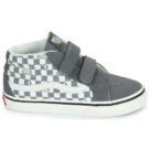 Vans SK8-Mid Reissue V GEO CHECK PEWTER Grau - Kinder-Sneaker - Größe 2
