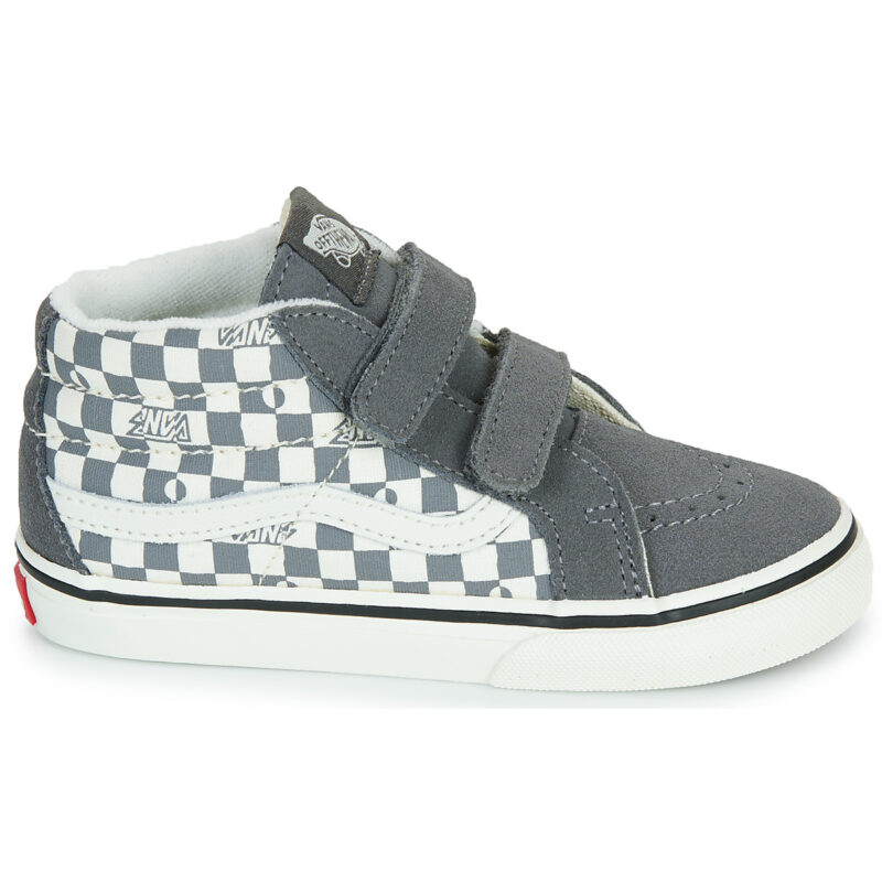 Vans SK8-Mid Reissue V GEO CHECK PEWTER Grau - Kinder-Sneaker - Größe 2