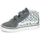 Vans SK8-Mid Reissue V GEO CHECK PEWTER Grau - Kinder-Sneaker - Größe 4