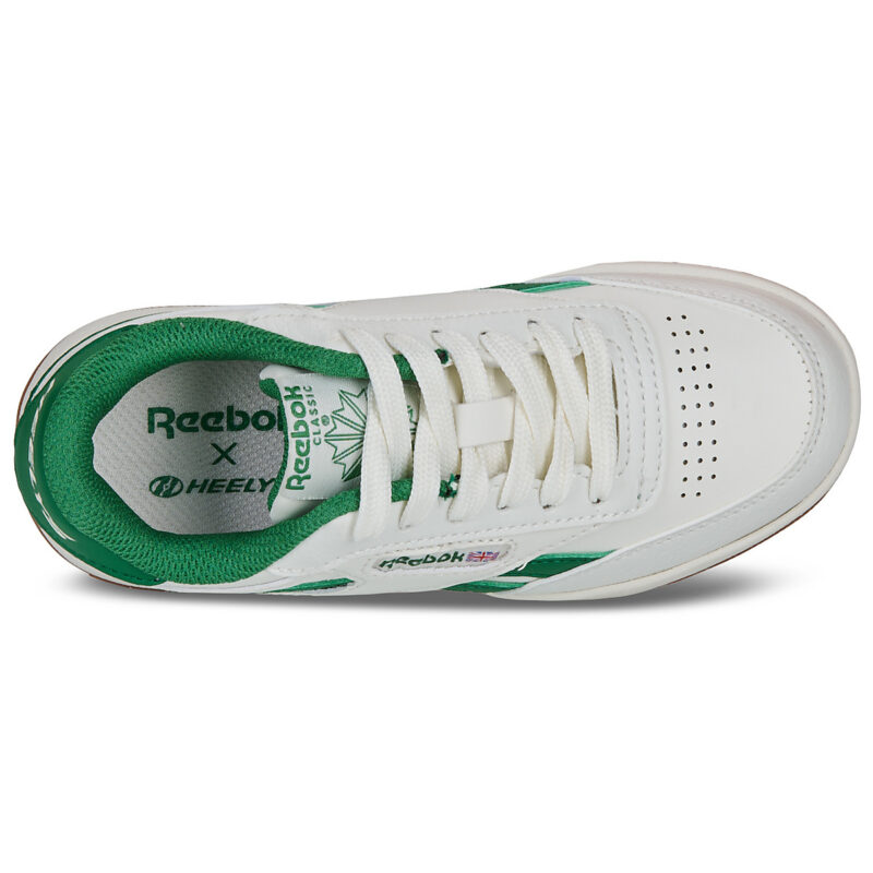 with rotelle ragazzo Heelys Reebok Club C White Shoes with rotelle Bambino - 6