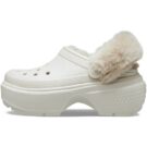 Sabots Crocs Stomp Lined blancs pour hommes - Pointure 2