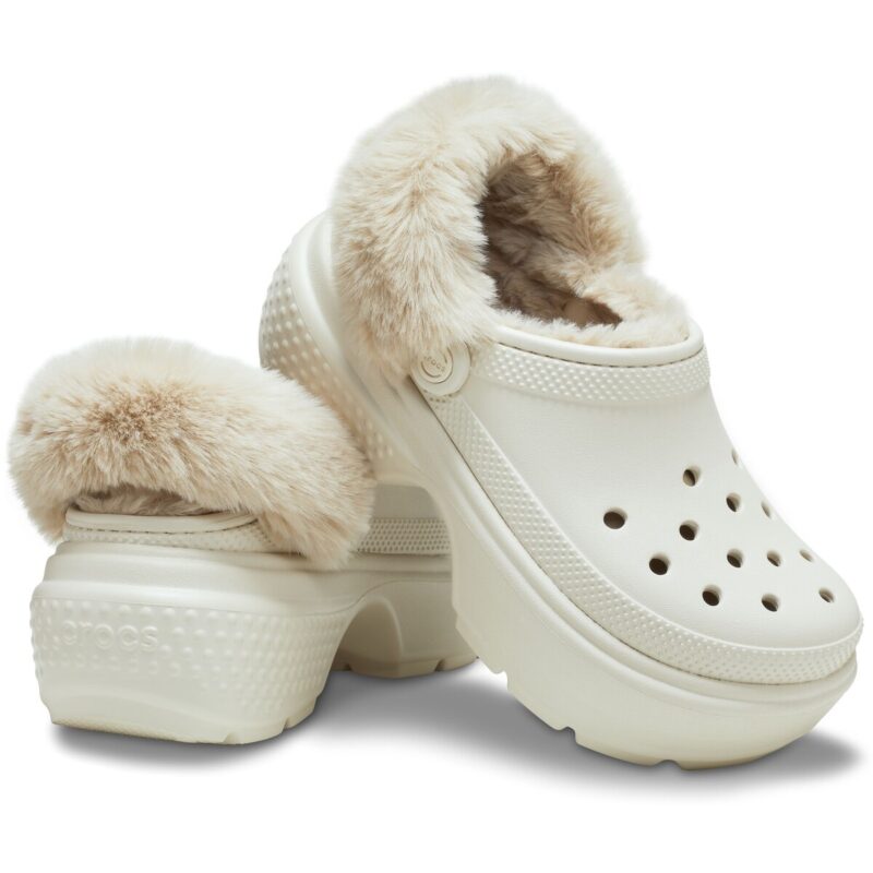Sabots Crocs Stomp Lined blancs pour hommes - Pointure 5