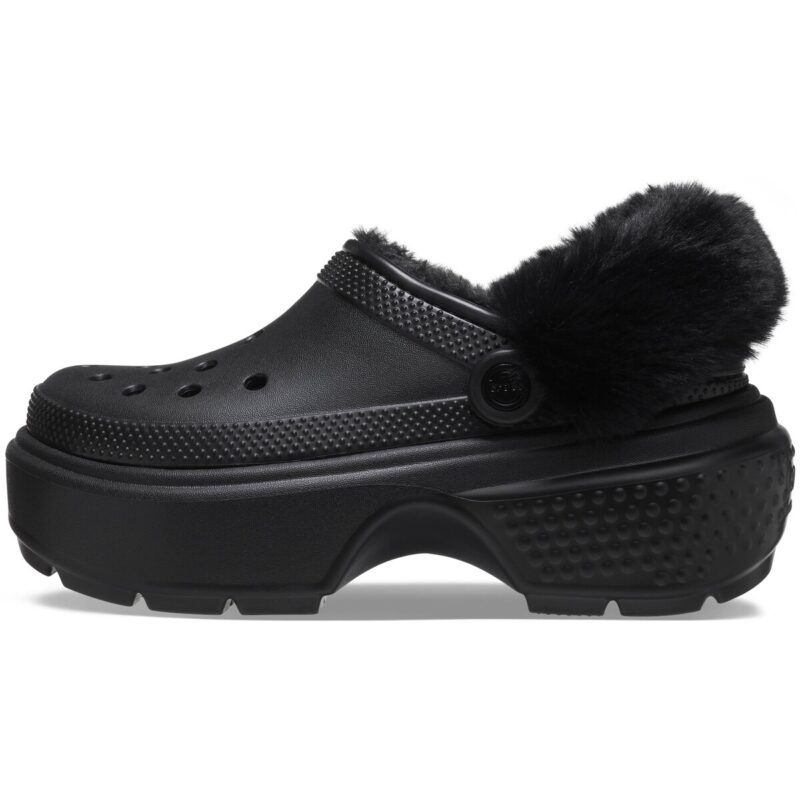 Crocs Stomp Lined Clog Black Men's Clogs - 3