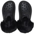 Crocs Stomp Lined Clog Black Men's Clogs - 6