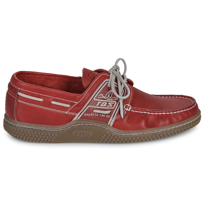 TBS  GLOBEK  Rosso -  Scarpe da barca Uomo - 2